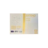 KRAF Yapışkanlı Not Kağıdı Extend 96x146mm 2x20 Yaprak Kareli Sarı