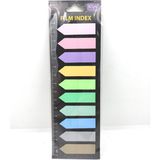 Kraf Yapışkanlı Not Kağıdı Ok Şekilli 12x44mm 10 Renk 20 Parça Film Index