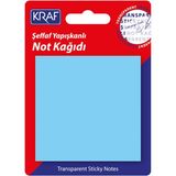 Kraf Yapiskanli Seffaf Not Kagidi 76X76 Mm 50 Yp Transparan Mavi