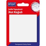 Kraf Yapiskanli Seffaf Not Kagidi 76X76 Mm 50 Yp Transparan