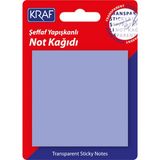 Kraf YAPIŞKANLI Not KAĞIDI 76X76 50 Yp. ŞEFFAF Mor 7676TR 24 Adet