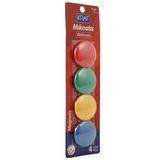 Kraf Yuvarlak Renkli Mıknatıs 40Mm 4Lü - 2 Paket
