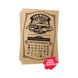 Kraft 120 G 35x50 CM Kalın Oto Dikey Paspas Kağıdı 100 Adet