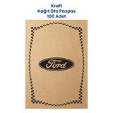 Kraft 120gr Ford Uyumlu Oto Paspas Kağıdı 100 Adet - 35x50cm - Kalın Kağıt Baskılı