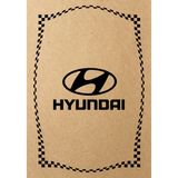 Kraft 120GR Hyundai Oto Paspas Kağıdı 100 Adet - 35X50CM - Kalın Kağıt Baskılı - Siyah - Kahverengi