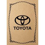 Kraft 120GR Toyota Oto Paspas Kağıdı 100 Adet - 35X50CM - Kalın Kağıt Baskılı - Siyah - Kahverengi