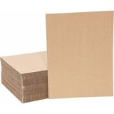 Kraft 70 x 100 cm 3mm Oluklu Mukavva Karton 12'li Paket Proje Kartonu Renk: Kahverengi