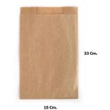 Kraft Baget Ekmek Fırın Kese Kağıdı Orta Boy 0.63 KG 15 x 33 CM