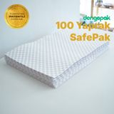 Kraft Balonlu Kağıt Patpat - (58X38 Cm) 100 Yaprak / 60 M - Çevre Dostu Balonlu Ambalaj Kağıdı - Beyaz