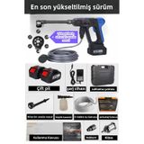 Kraft Hart Khppw-04 150W Çift Akülü Şarjlı Basınçlı Yıkama Makinesi Mavi
