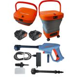 Kraft Hart ZD-035 21V 4AH Çift Akü Katlanabilir Basınçlı Yıkama Makinesi