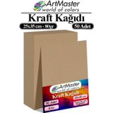 Kraft Kağıdı 25X35 Cm 50 Adet 80 Gr Hediye Paketleme Kagıdı Çeyiz Kaplama Kağıt Saman Kağıt Çizim Kağıdı
