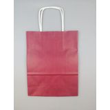 KRAFT KAĞIT ÇANTA BORDO 18CM X 24CM - 1 ADET