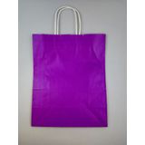KRAFT KAĞIT ÇANTA MOR 25CM X 30CM - 1 ADET