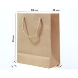 Kraft Karton Çanta 25 Adet 20X25X10 Cm