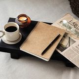Kraft Karton Kapak 70 Yaprak 110 Gram Kareli Not Defteri - Standart