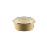 Kraft Karton Salata Kasesi Kapaklı 1100CC - 100 Adet