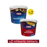 Kraft Ketçap 9 kg x 2 Adet + Kraft Mayonez 8 kg x 2 Adet Combo Seti