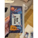 Kraft Pack Ambalaj 9X22CM Şeffaf Lamineli Kilitli Poşet Okul Kalemlik Çanta 5 Adet Hafif ve Taşınabilir Kullanım