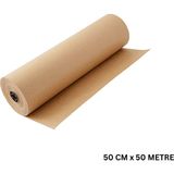 Kraft Rulo Ambalaj Kağıdı, Çeyiz, Hediye Paketleme, Çiçek Buket, Dıy Kağıdı, 80 gr - 50CM x 50M