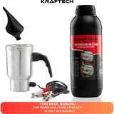 Kraftech Buharlı Far Temizleme Seti 1 kg Kolay Uygulama ile Universal Araçlar için Etkili Temizlik