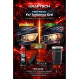 Kraftech Yeni Nesil Buharlı Araba Far Temizleme Seti ve Yenileme Seti