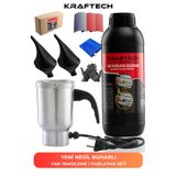 kraftech Yeni Nesil Premium I Buharlı Araba Far Temizleme Ve Parlatma Seti