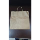 Kraftpack Güçlü Kraft Kağıt Poşet, Burgu Saplı, Kahverengi, 29x38 cm, Dayanıklı Alışveriş Çantası, 1 adet