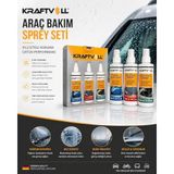Kraftvoll 3'Lü Araç Bakım Seti Yağmur Kaydırıcı+Buğu Önleyici+Buz Çözücü