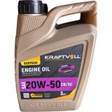 Kraftvoll Sae EcoTech 20W-50 Cb/sc Mineralli 3 Litre Motor Yağı