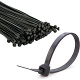 Kraftvoll Siyah Kablo Bağı Plastik Cırt Kelepçe 4.8X300 mm 100 Adet