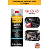 Kraftvoll Susuz Motor Temizleme Spreyi Solvent Anti Statik Motor Yıkama 500ML