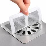 KRAFZ Gider Süzgeci 10’lu Set, Yapışkanlı Saç ve Kıl Tutucu Gider Kapağı, Banyo Duş Küvet ve Lavabo Drenaj Koruyucu, Böcek ve Haşere Önleyici, 10x10 cm