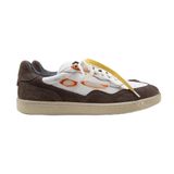 Krahe Artemis Erkek Hakiki Deri Eskitme El Boyamalı Bağcık Ve İki Yedek Bağcıklı Beyaz-Vizon Sneakers Beyaz-Vizon 40