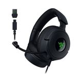 Kraken V4 x - Kablolu Pc Oyun Kulaklığı (Triforce 40 mm Sürücüler, Geri Çekilebilir Kardioid Mikrofon, 7.1 Surround Ses, Chroma Rgb, Pc Için - Usb-C Üzerinden Konsol ve Telefonlar) Siyah - Çok Renkli