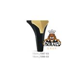 KRAL GRUP HIRDAVAT VENEDİK 15 CM Siyah Gold Koltuk Yatak Odası Tv Ünitesi Konsol ve Ofis Mobilyası Dolap Ayağı 4 Ad Gönderim VENEDİK.KRAL.S.GOLD