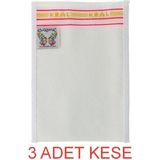 Kral Hamam Kral Sert Banyo Kesesi 3'lü Doğal Malzeme ile Tüm Ciltler için Peeling