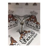 KRAL HIRDAVAT Metal, Demir, Krom Mobilya Ayağı, 15cm Boru V Çok Amaçlı Koltuk, Kanepe Ayak 4 Adet