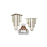KRAL HIRDAVAT Vıp, Gold Kaplamalı Parlak, 15 Cm Koltuk, Mobilya, Baza , Tv Sehpası Ayağı (Adet Fiyatıdır) MİL.PİYANO.15CM