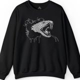 Kral Kara Kobra Yılan King Black Snake Cobra Baskılı Sweatshirt PSW01S-1216