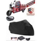 Kral Motor Kr-13 Branda Siyah Arka Çanta Uyumlu(Topcase) Motosiket Brandası Motor Örtüsü Çadır Su Geçirmez Motosiklet Kılıfı Motor Brandası,lastikli,taşıma Torbalı