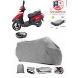Kral Motor Spica 50 Branda Gri Arka Çanta Uyumlu(Topcase) Motosiket Brandası Motor Örtüsü Çadır Su Geçirmez Motosiklet Kılıfı Motor Brandası,lastikli,taşıma Torbalı
