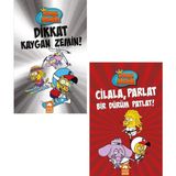 Kral Şakir 12-13. Kitaplar 2'li Set - Dikkat Kaygan Zemin + Cilala Parlat Bir Dürüm Patlat - Varol Yaşaroğlu
