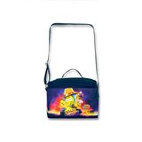 Kral Şakir Lacivert - Turuncu Erkek Çocuk 23x15x16 cm Beslenme Çantası 4019