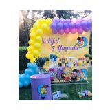 Kral Şakir Temalı Konsept Balon Zincir Aparatı Set 105 Adet Metalik Balon Doğum Günü