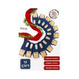 Kral Socks 12 Çift Kışlık Yün Çorap Lambswool Özel Kuzu Yünlü Kadınlar Için Termal Özellikli Çorap Lacivert