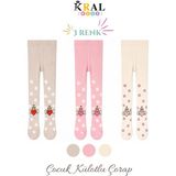 Kral Socks 3'lü Kız Bebek & Çocuk Pamuklu Desenli Külotlu Çorap - 5 - 6 Yaş
