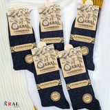 Kral Socks 5 Çift Erkek Termal Lambswool Yün Çorap - 40 - 44 - 000-Siyah