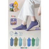 Kral Socks 5 Çift Kadın Yün Termal Kulak Detaylı Isı Emici Kışlık Çorap – Renkli Karışık