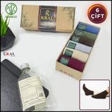 Kral Socks Erkek Çorap 6 Çift Dikişsiz Yazlık Bambu Kısa Patik Kutulu